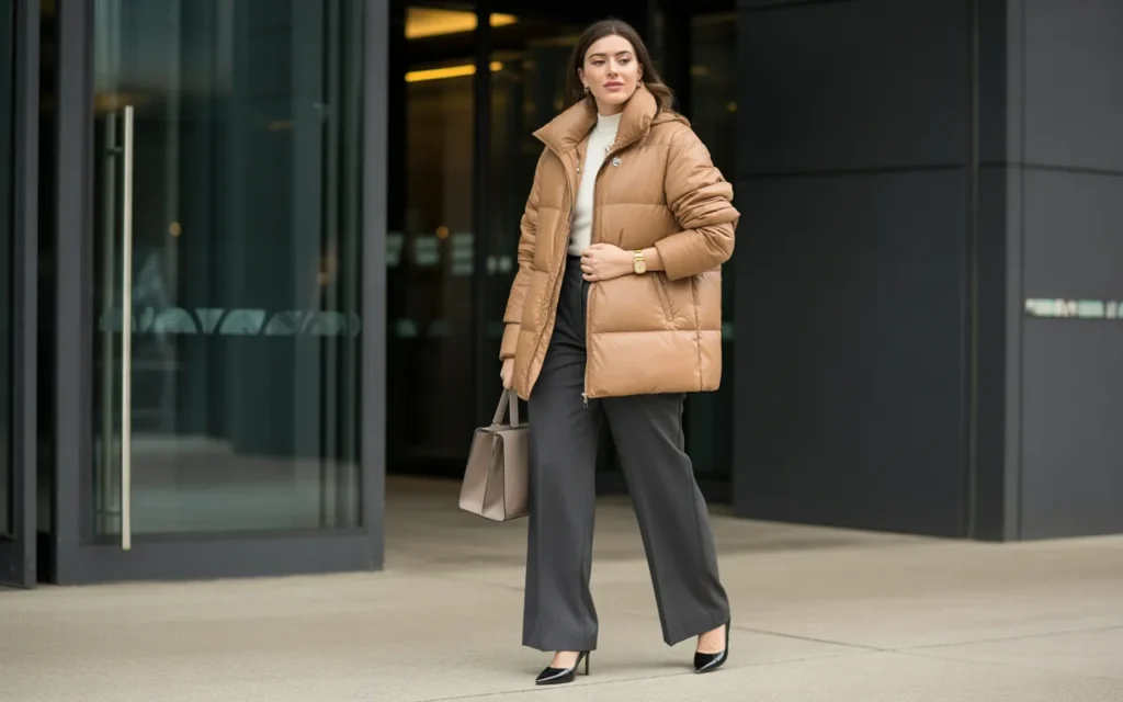 24 Chic Winter Puffer Jacket Outfits 2026 Woman Ideas Chic Winter Puffer