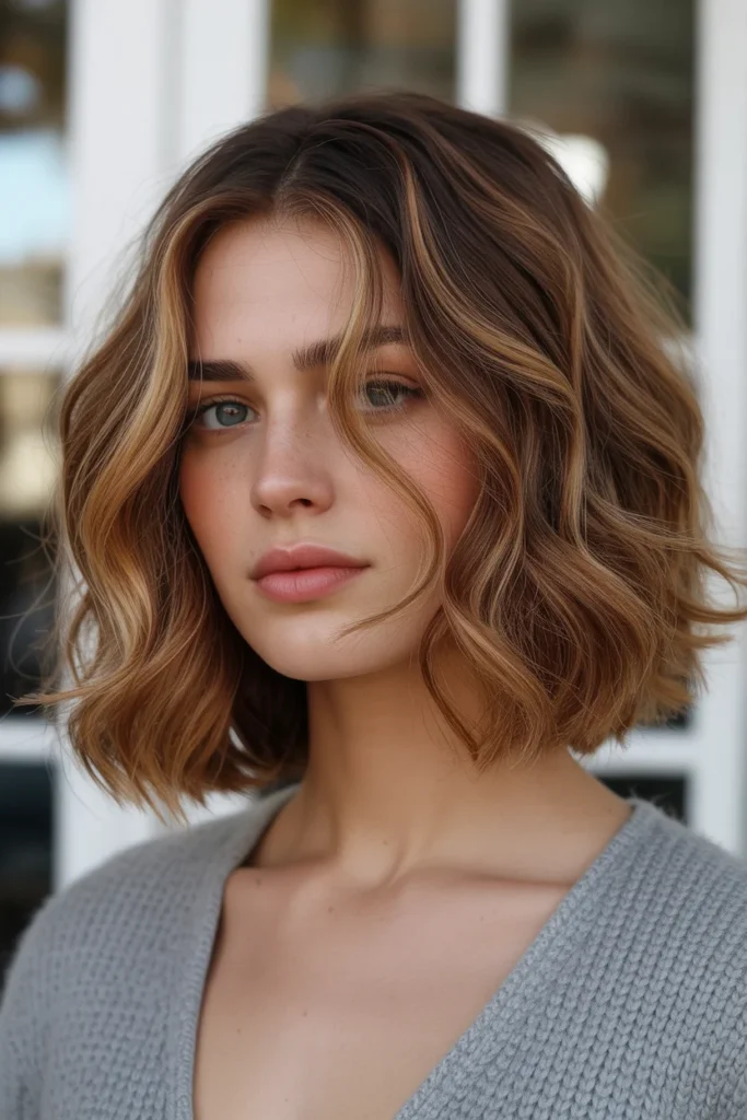  Honey Brown Wavy Bob