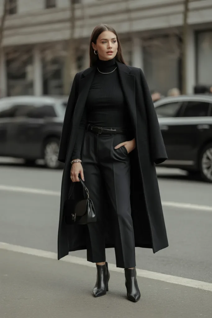 All-Black Minimalist Outfit
