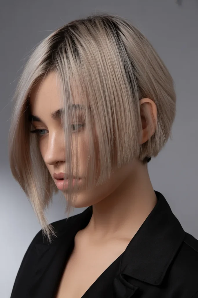 Asymmetrical Angled Bob