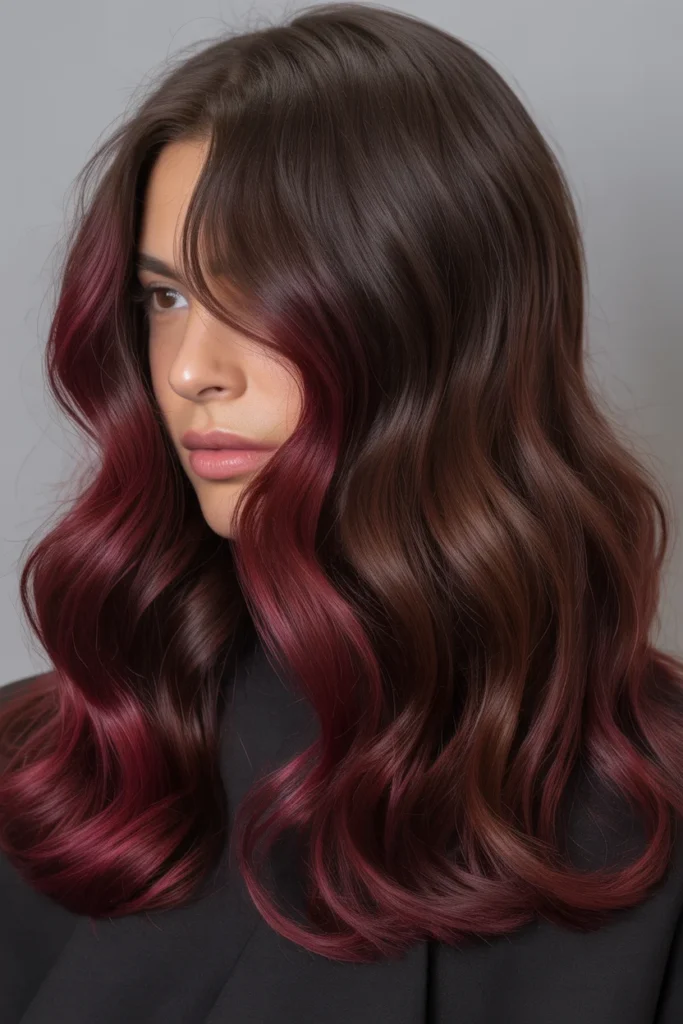 Burgundy Brown Fusion