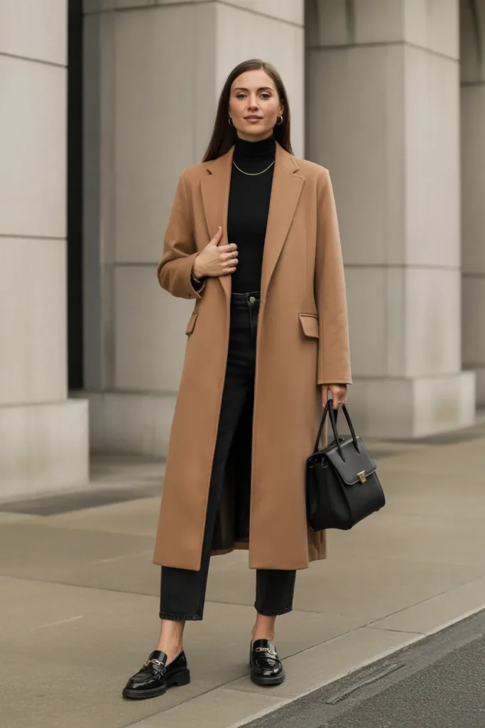 Camel Coat Over Everything