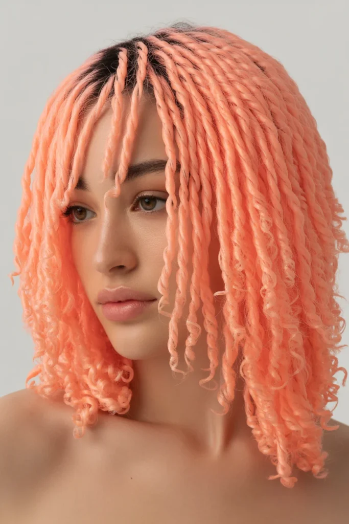 Coral Sunset Mini Twists