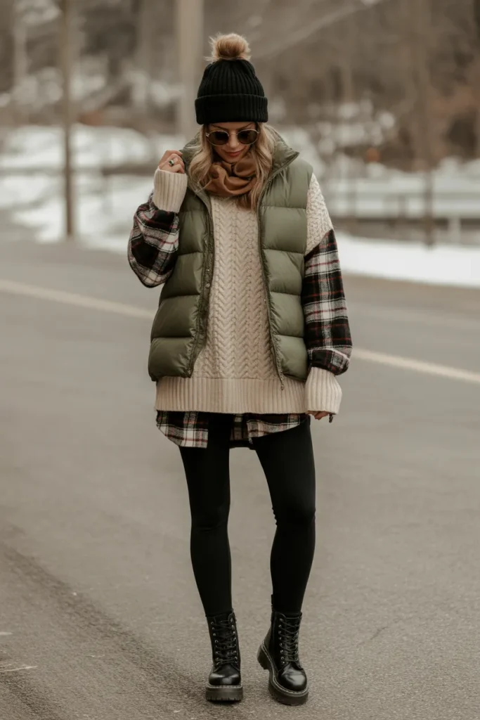 Cozy Layers and Chunky Boots