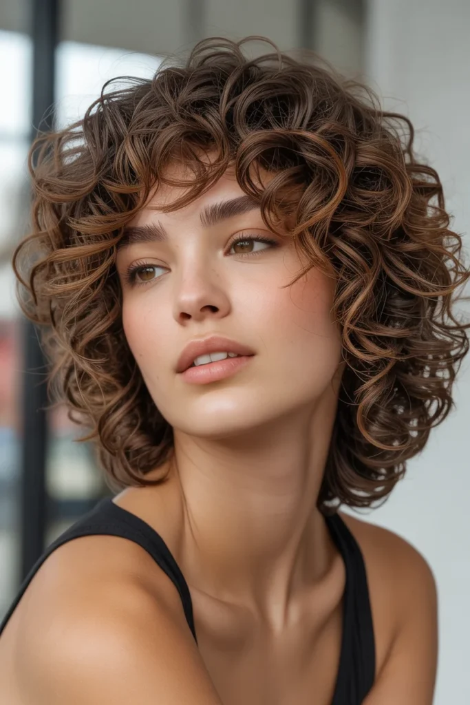 Curly Shag with Fringe