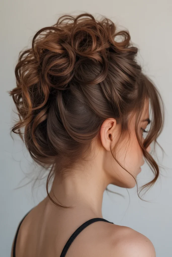Espresso Brown Pineapple Updo