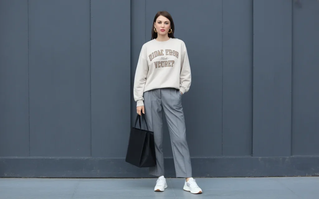Graphic Sweatshirt with Trousers