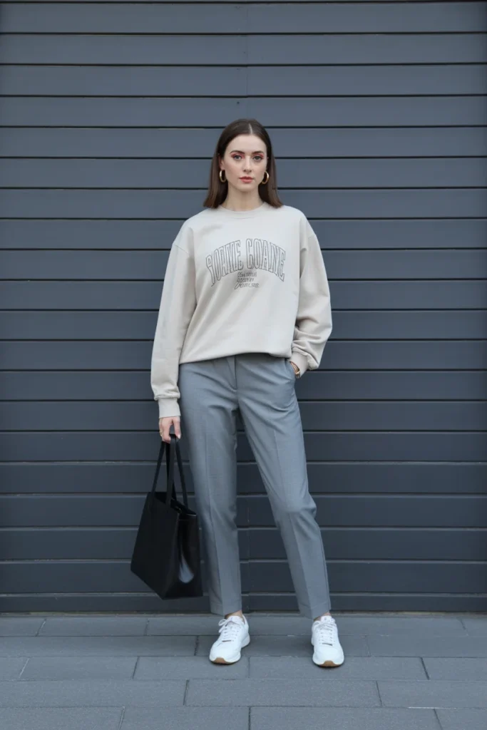 Graphic Sweatshirt with Trousers