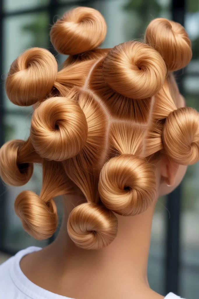 Honey Blonde Bantu Knots