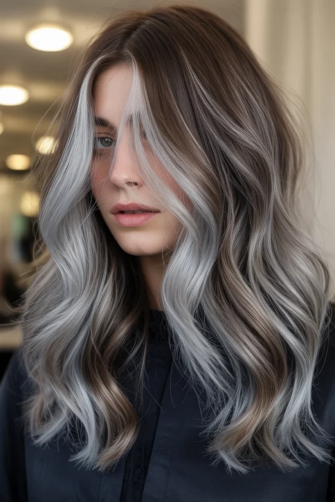 Icy Brunette with Silver Undertones