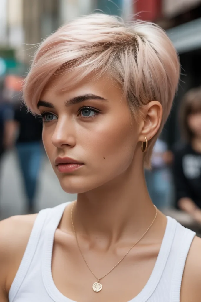 Pixie with Longer Crown and Cropped Sides