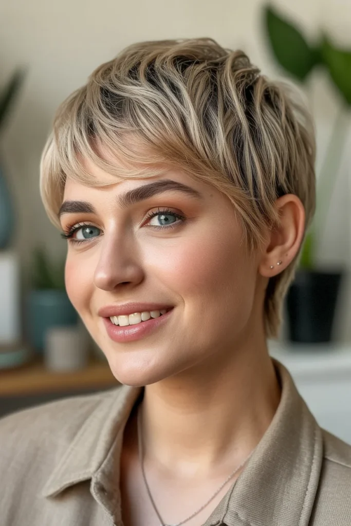 Shaggy Pixie with Face-Framing Pieces