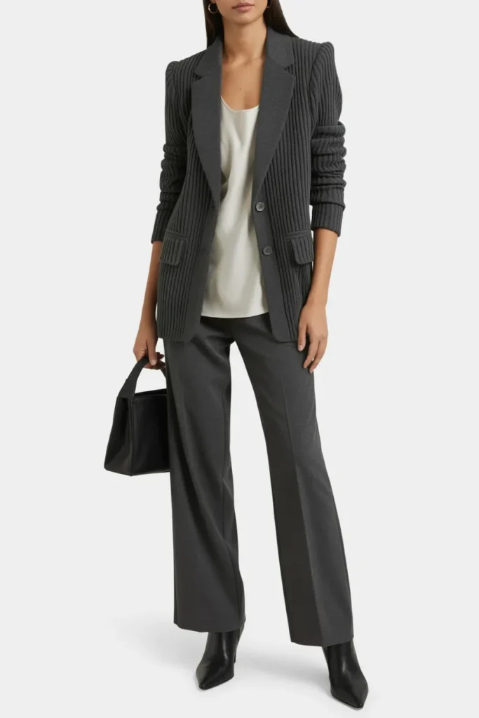 Sweater Blazer and Dress Pants