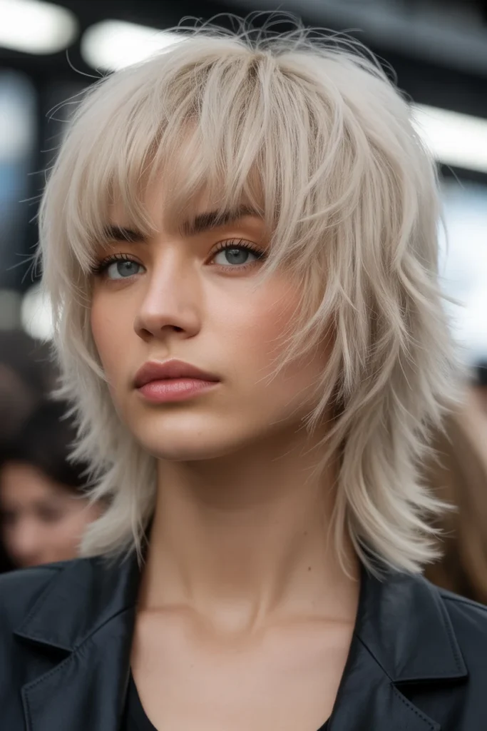 Textured Shag with Baby Bangs