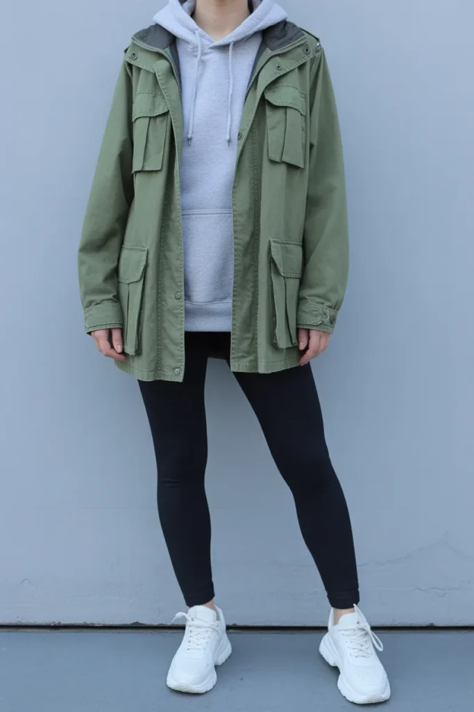 Utility Jacket with Athleisure