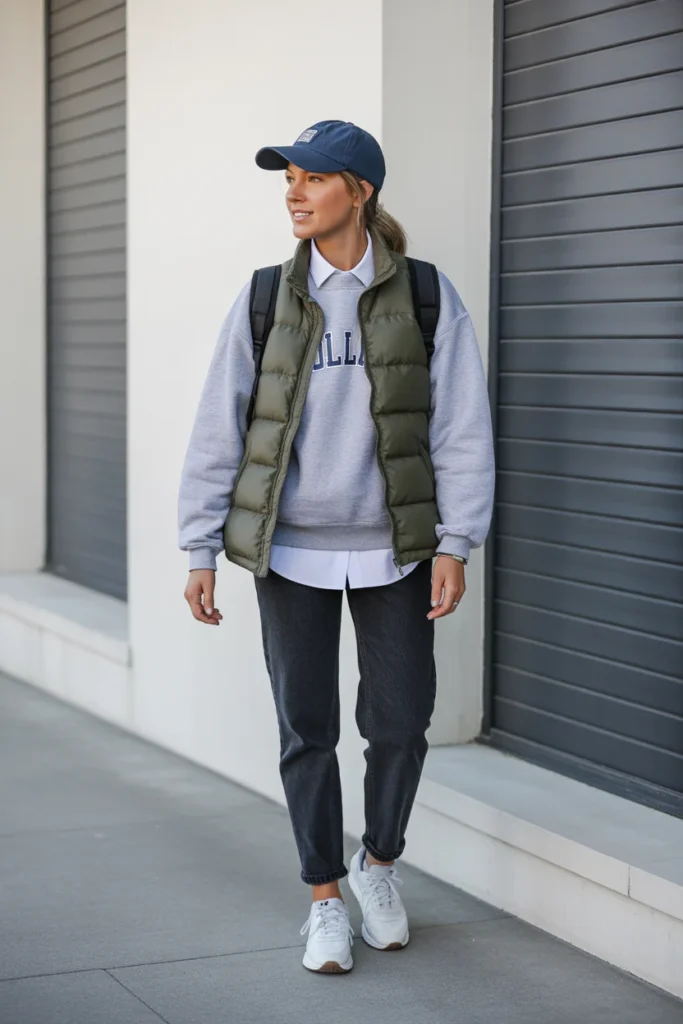 Vest Layering Look