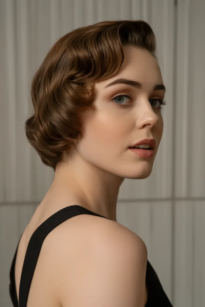 Vintage-Inspired Finger Wave Pixie
