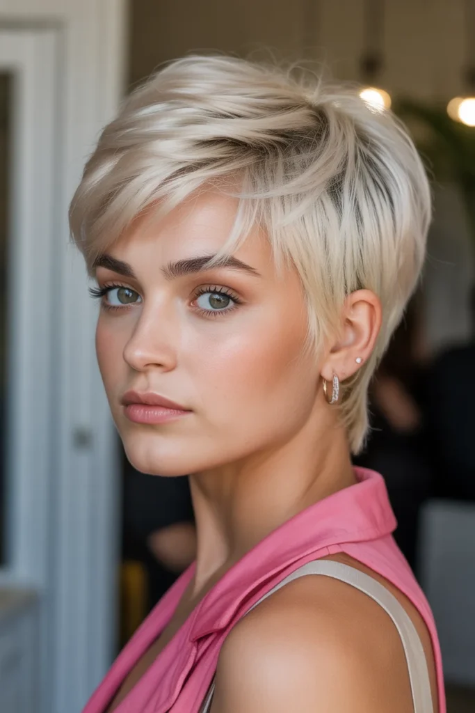 Voluminous Pixie with Crown Height
