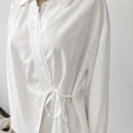 Lifestyle shot, lace blouse styled look