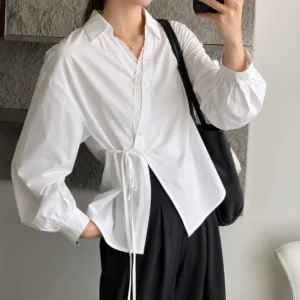 lace v-neck blouse