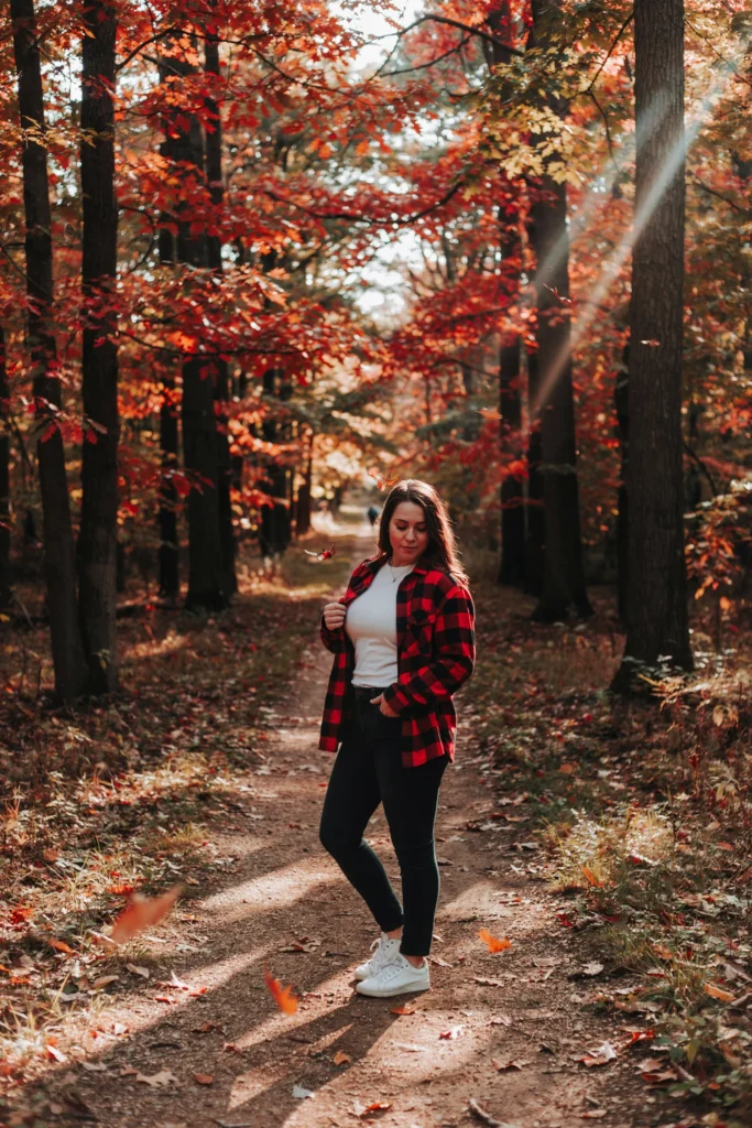 Oversized Flannel Shirt with Skinny Jeans