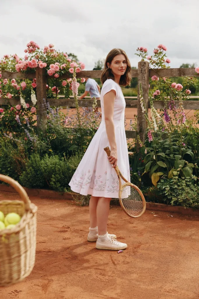 Cottagecore Meets Tennis Court Style