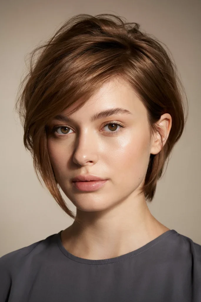 Pixie Cut for Round Faces