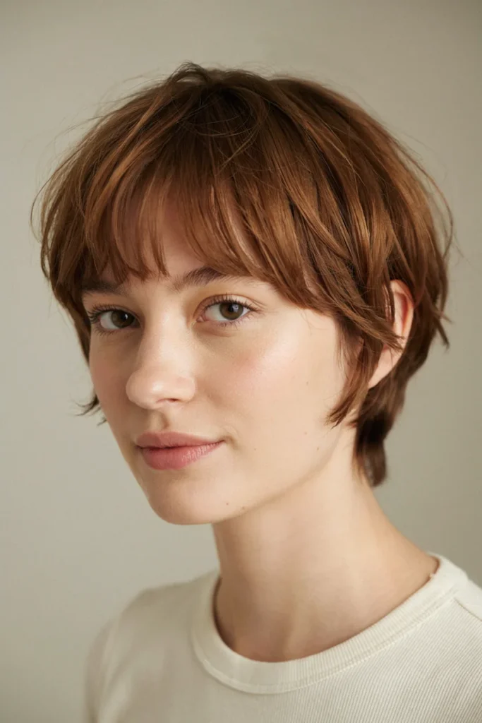 Pixie Cut for Square Faces
