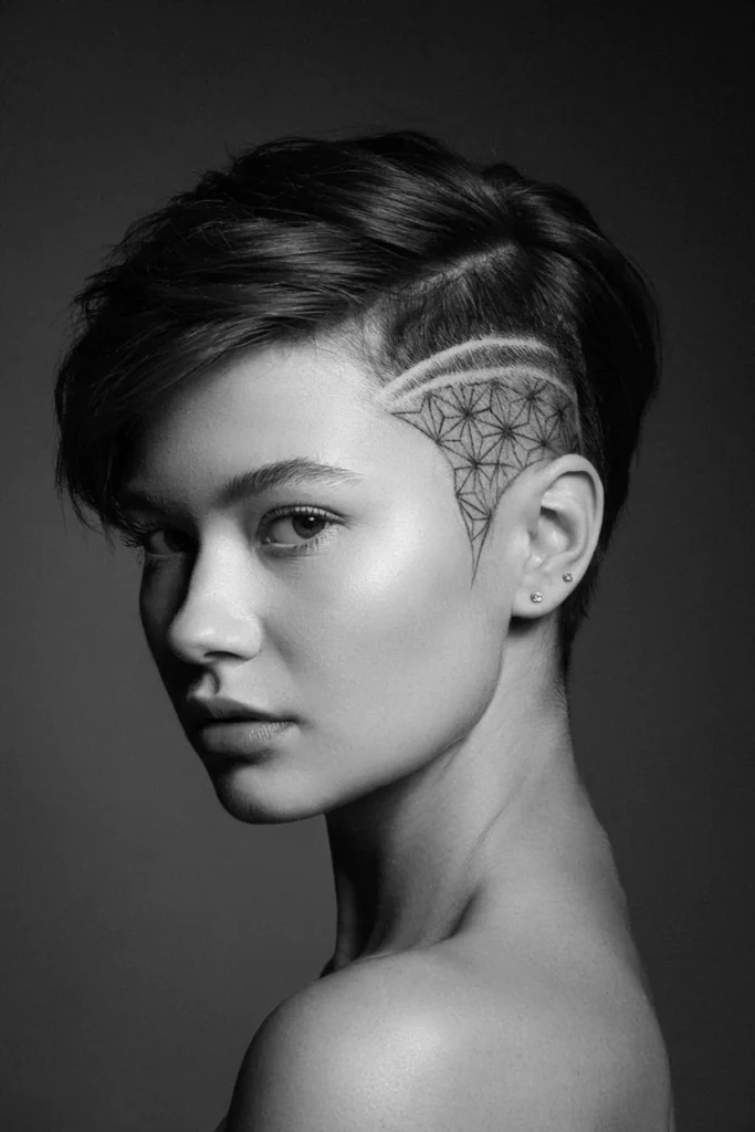 Pixie Cut with Undercut Design