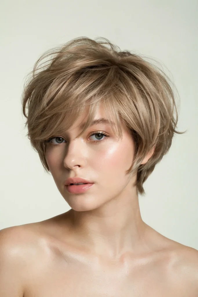 Voluminous Pixie Cut for Fine Hair