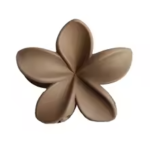 flower shaped claw clip hairstyle