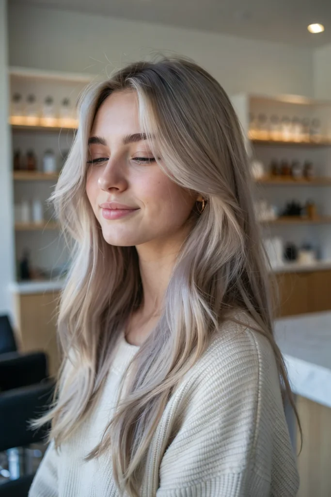 Ash Blonde Balayage Hair Color Ideas