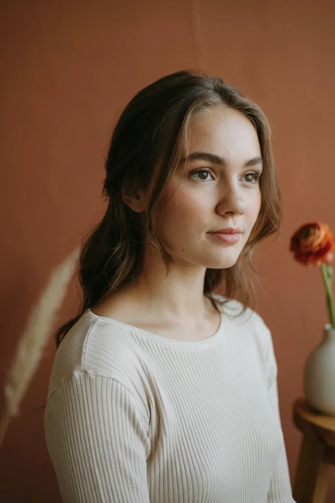 Basic Side Part with Loose Waves