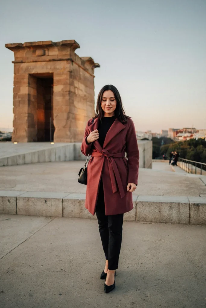  Belted Wrap Coat for Feminine Silhouette Definition