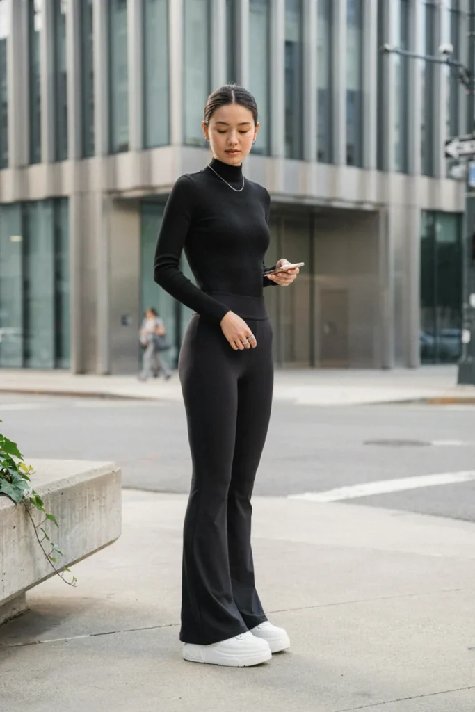 Bodysuit and Flared Leggings