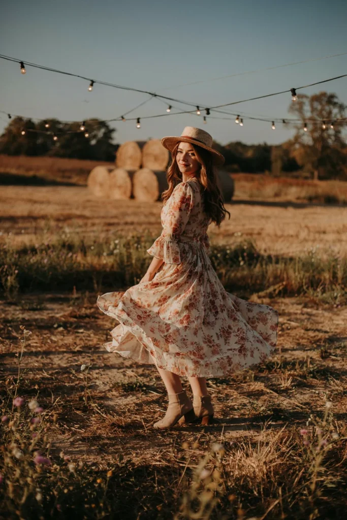 Boho Chic Midi Dress