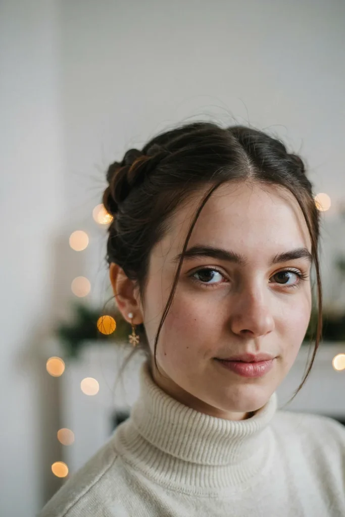 Braided Bun for Short Hair