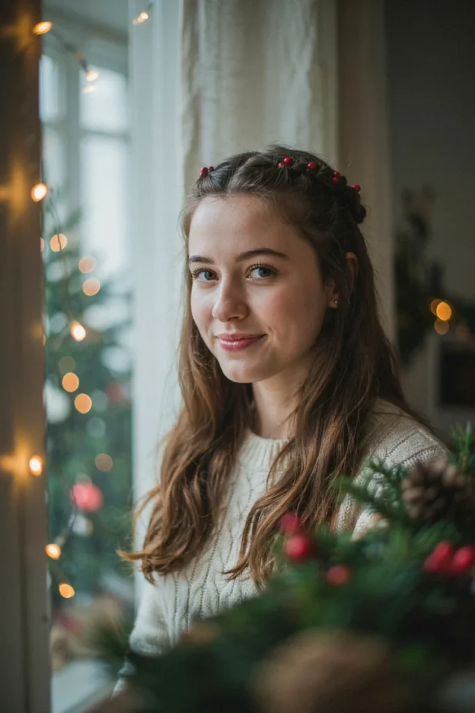 Braided Half-Up for Long Hair