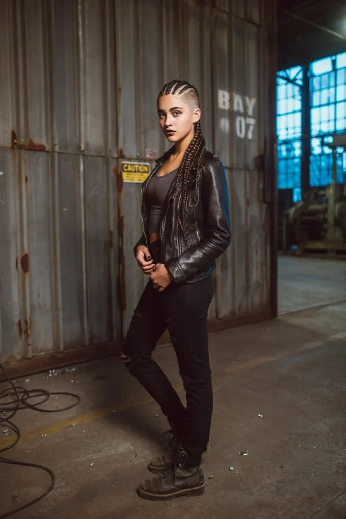 Braided Mohawk for an Edgy Warrior Look