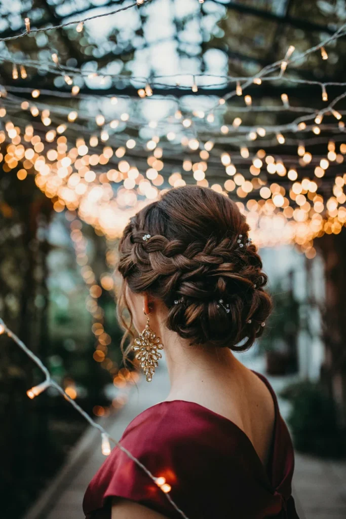 Braided Updo with Volume