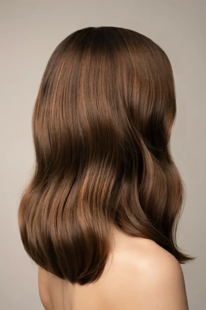 Butterscotch Halo on Deep Brown