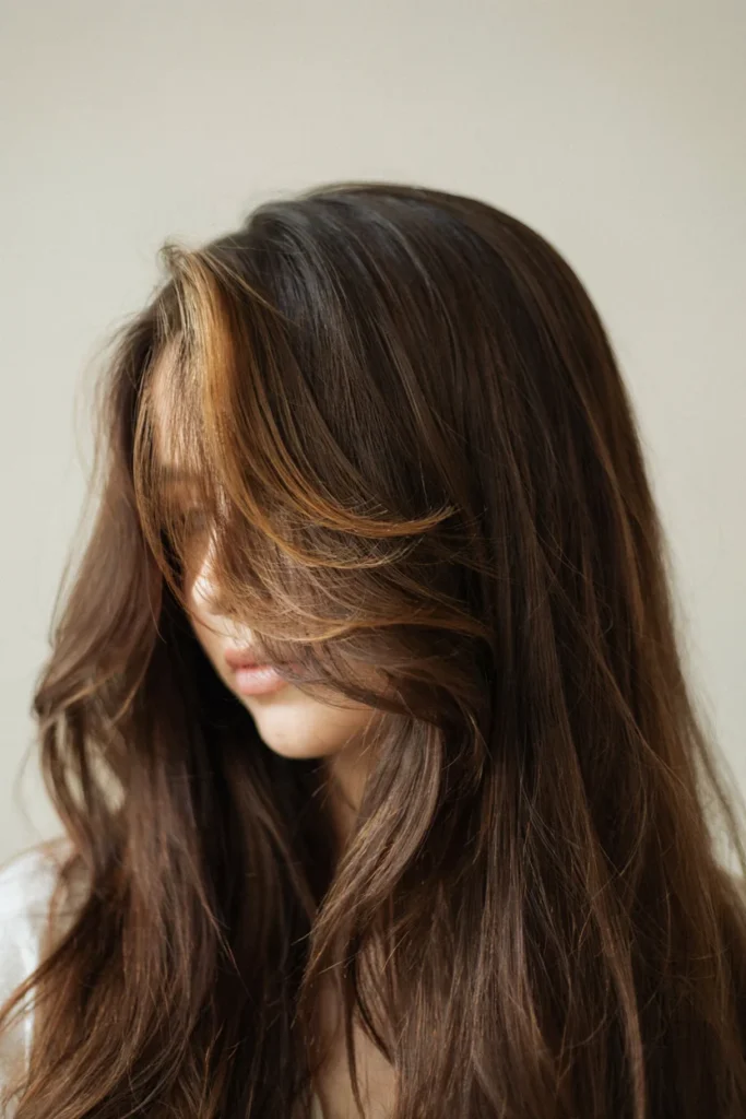 Caramel Halo on Chocolate Brown