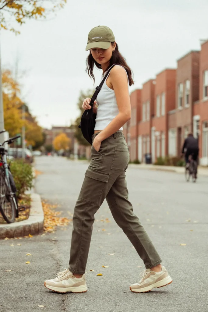 Cargo Jeans with Sneakers