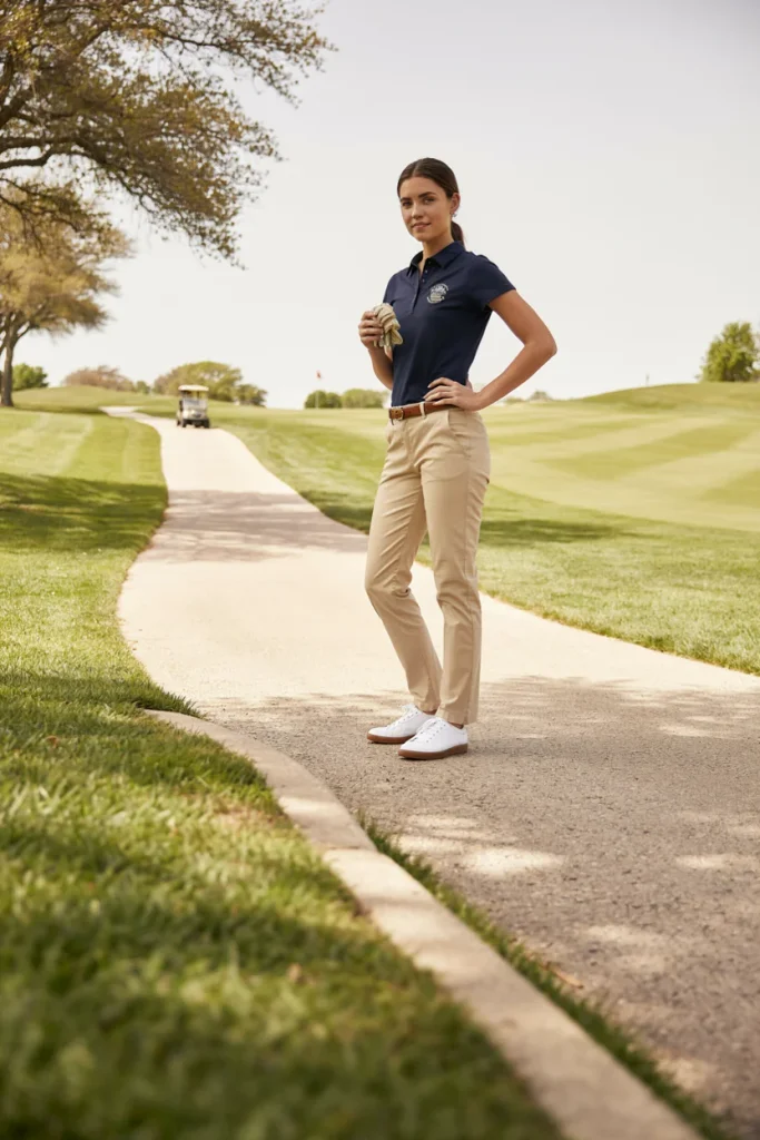 Classic Polo Shirt with Chino Pants