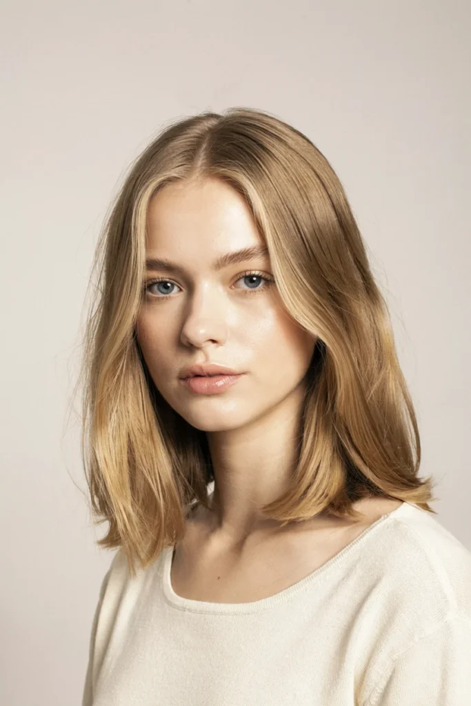 Cool Beige Halo on Dark Blonde