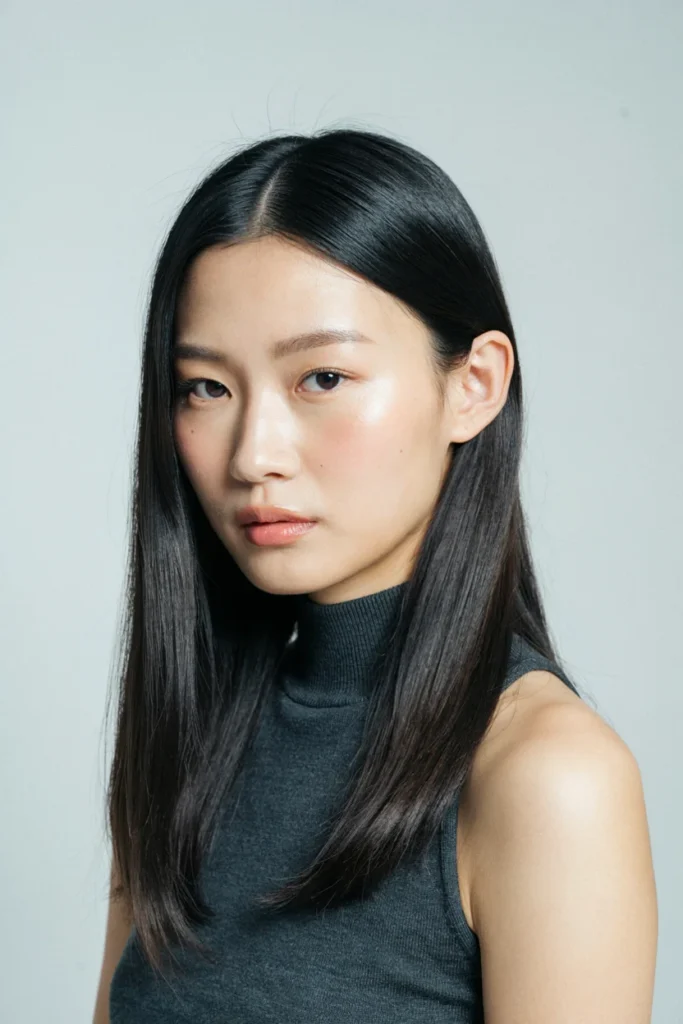 Cool-Toned Black Winter Hair Color