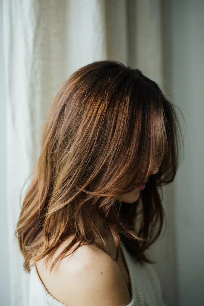 Fall Hair Color Inspo Copper Penny Balayage
