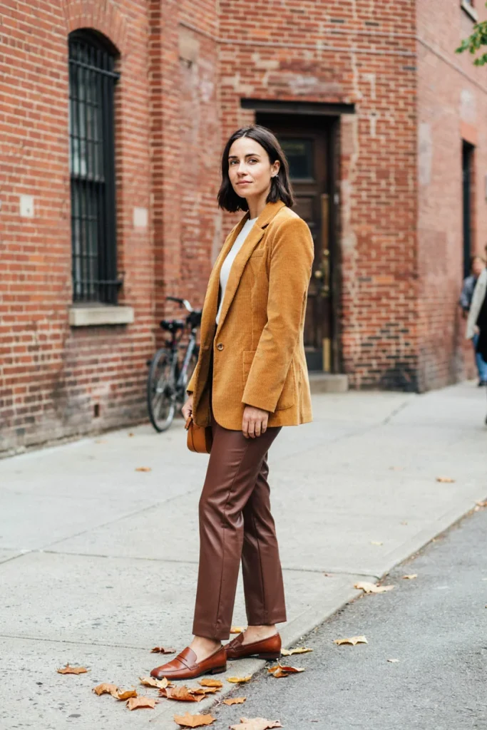 Corduroy Blazer with Tailored Trouser
