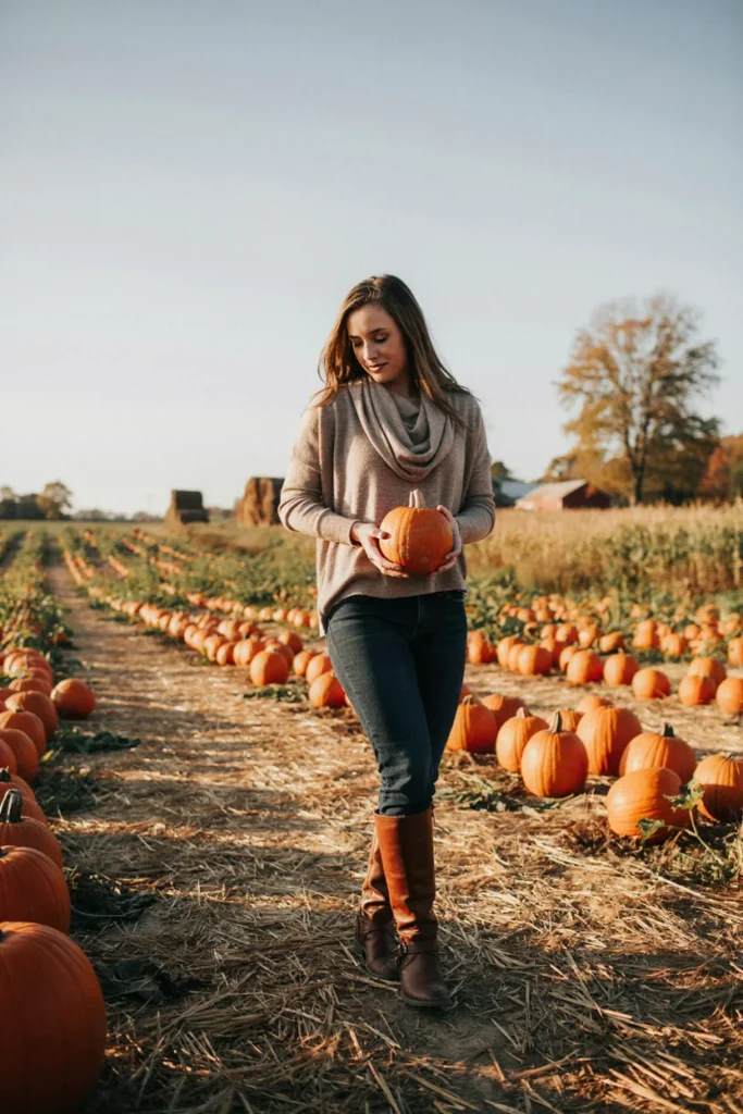 Cowl Neck Sweater with Skinny Jeans