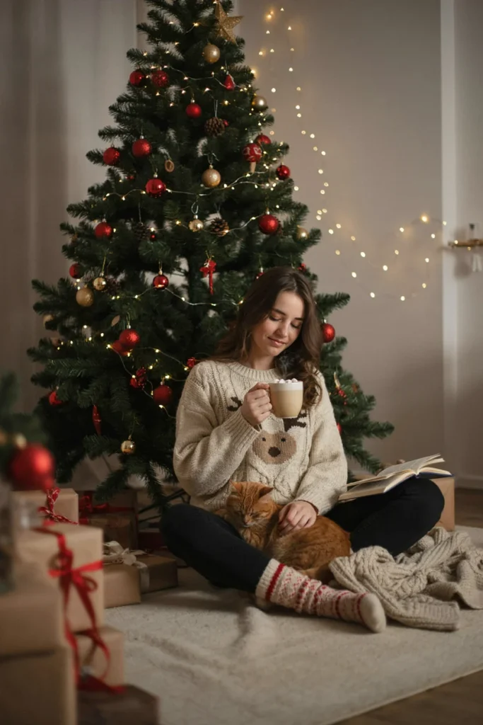  Cozy Christmas Sweater with Leggings